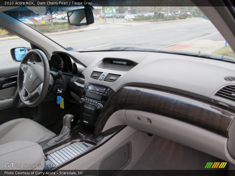 Dark Cherry Pearl / Taupe Gray 2010 Acura MDX