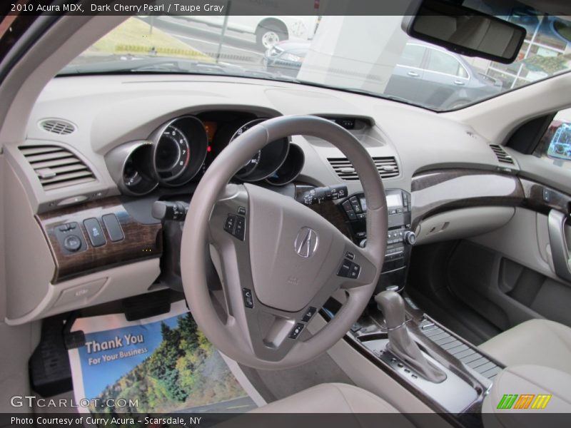 Dark Cherry Pearl / Taupe Gray 2010 Acura MDX