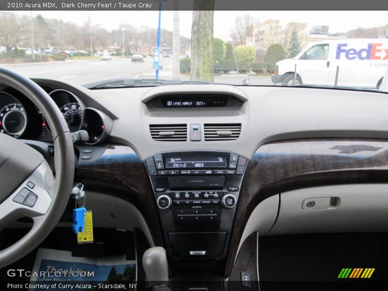 Dark Cherry Pearl / Taupe Gray 2010 Acura MDX