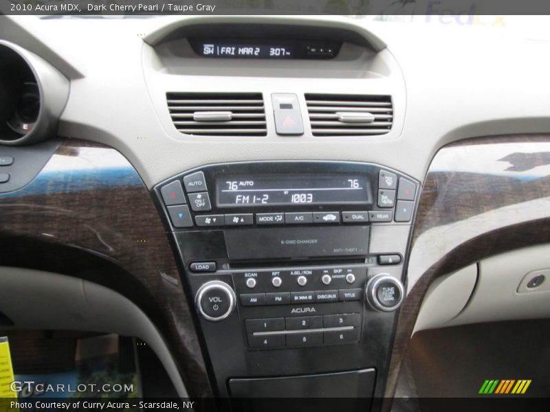Dark Cherry Pearl / Taupe Gray 2010 Acura MDX