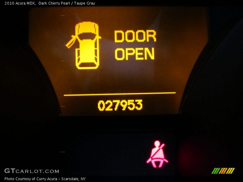 Dark Cherry Pearl / Taupe Gray 2010 Acura MDX
