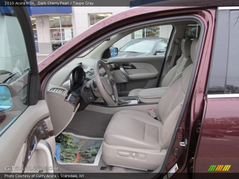 Dark Cherry Pearl / Taupe Gray 2010 Acura MDX