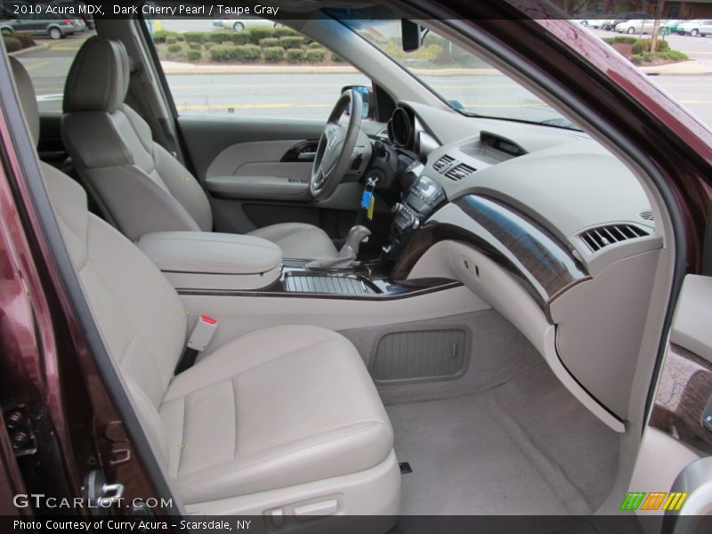 Dark Cherry Pearl / Taupe Gray 2010 Acura MDX
