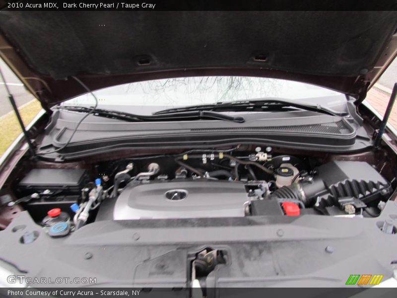 Dark Cherry Pearl / Taupe Gray 2010 Acura MDX