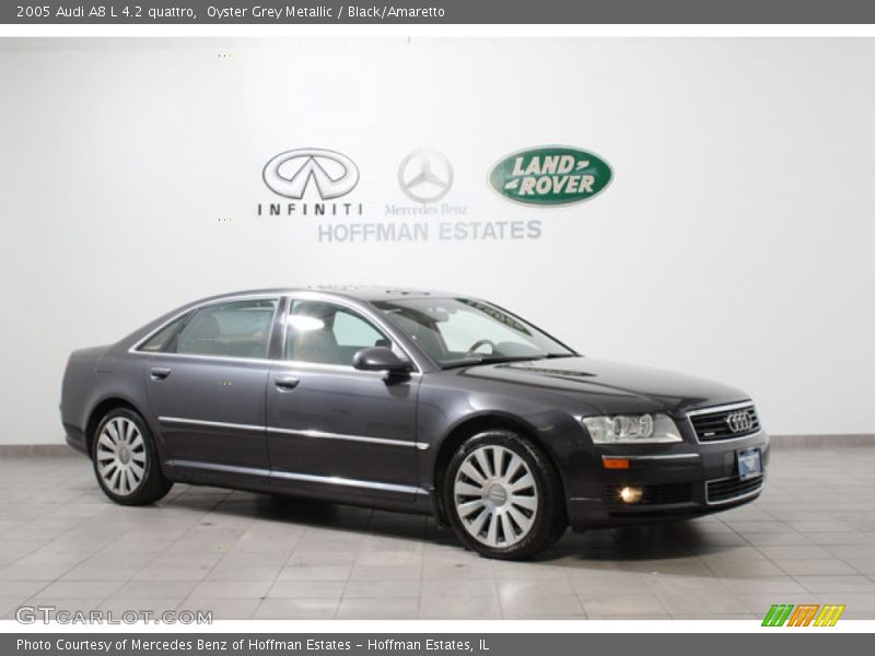 Oyster Grey Metallic / Black/Amaretto 2005 Audi A8 L 4.2 quattro