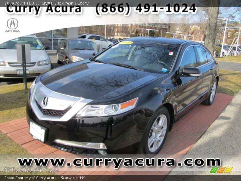 Crystal Black Pearl / Ebony 2009 Acura TL 3.5