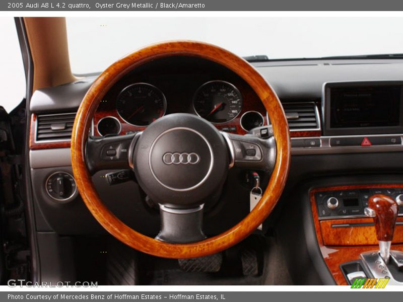 Oyster Grey Metallic / Black/Amaretto 2005 Audi A8 L 4.2 quattro