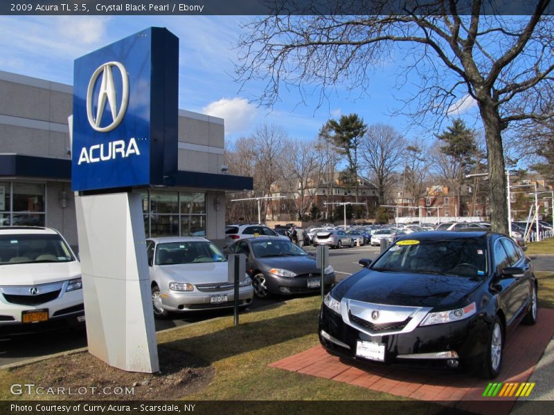 Crystal Black Pearl / Ebony 2009 Acura TL 3.5