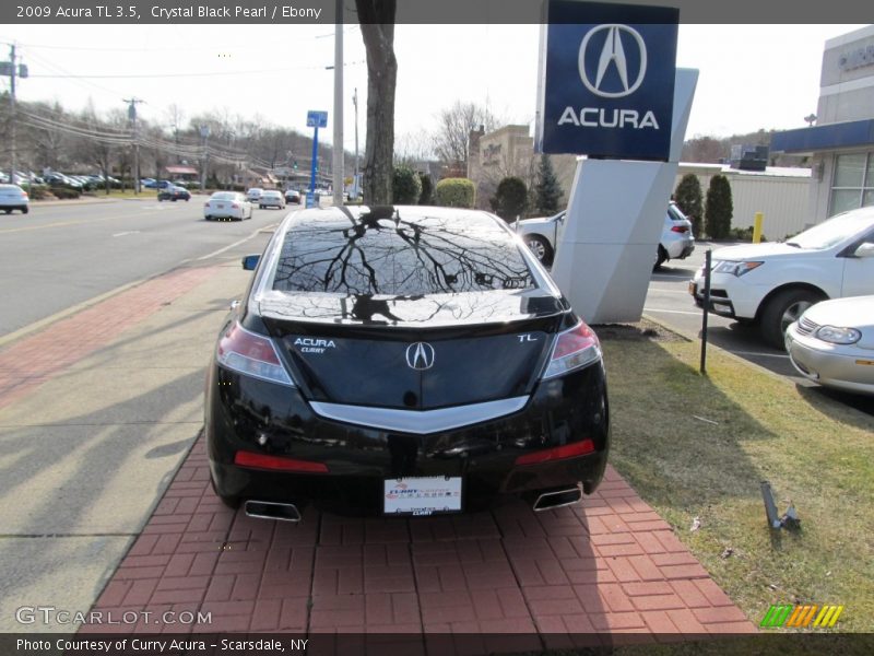 Crystal Black Pearl / Ebony 2009 Acura TL 3.5