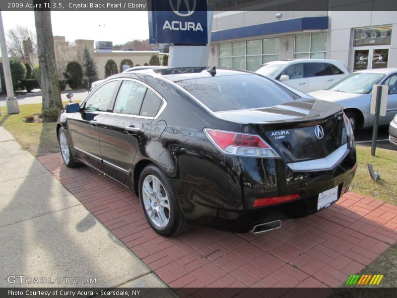 Crystal Black Pearl / Ebony 2009 Acura TL 3.5