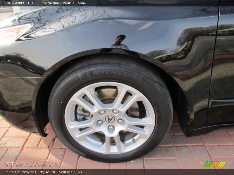 Crystal Black Pearl / Ebony 2009 Acura TL 3.5