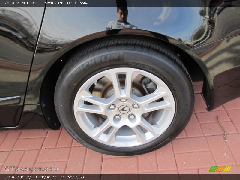 Crystal Black Pearl / Ebony 2009 Acura TL 3.5