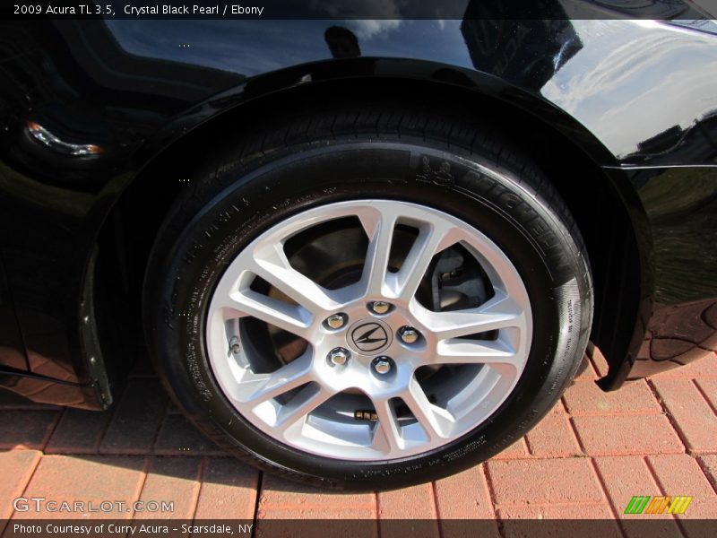 Crystal Black Pearl / Ebony 2009 Acura TL 3.5