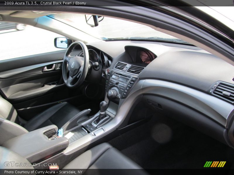 Crystal Black Pearl / Ebony 2009 Acura TL 3.5