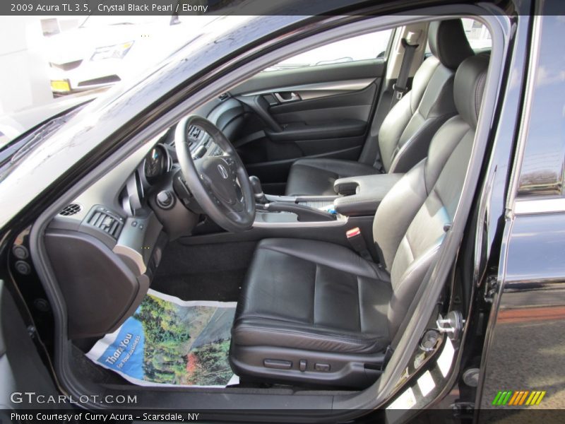 Crystal Black Pearl / Ebony 2009 Acura TL 3.5