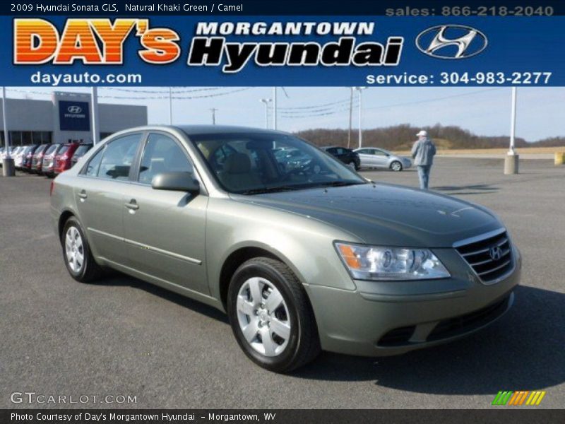 Natural Khaki Green / Camel 2009 Hyundai Sonata GLS