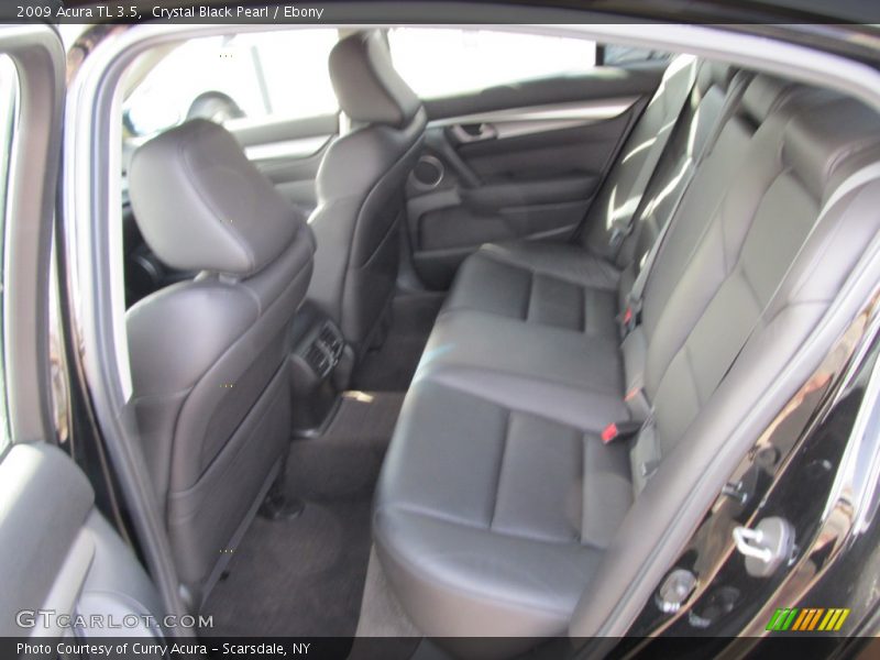 Crystal Black Pearl / Ebony 2009 Acura TL 3.5