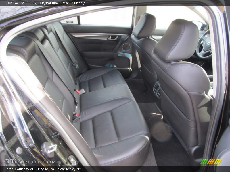 Crystal Black Pearl / Ebony 2009 Acura TL 3.5