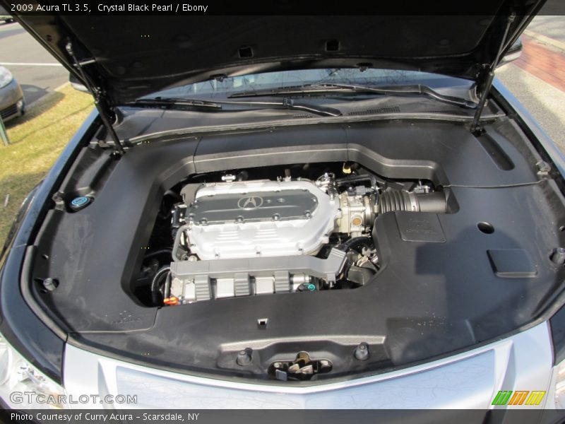 Crystal Black Pearl / Ebony 2009 Acura TL 3.5