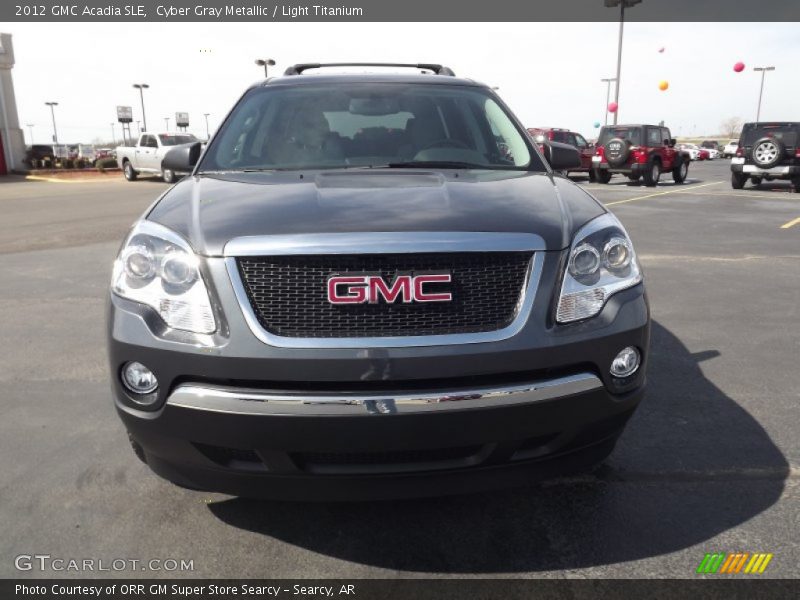 Cyber Gray Metallic / Light Titanium 2012 GMC Acadia SLE