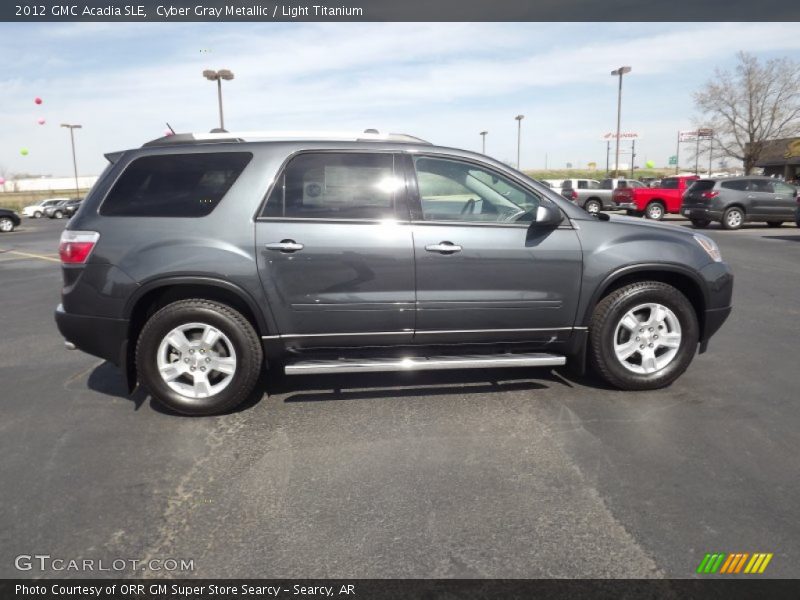 Cyber Gray Metallic / Light Titanium 2012 GMC Acadia SLE