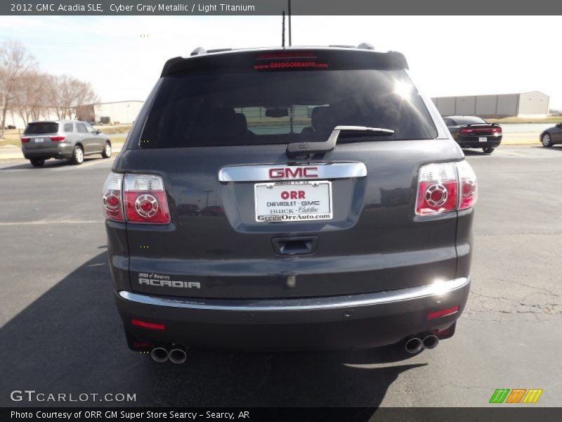 Cyber Gray Metallic / Light Titanium 2012 GMC Acadia SLE