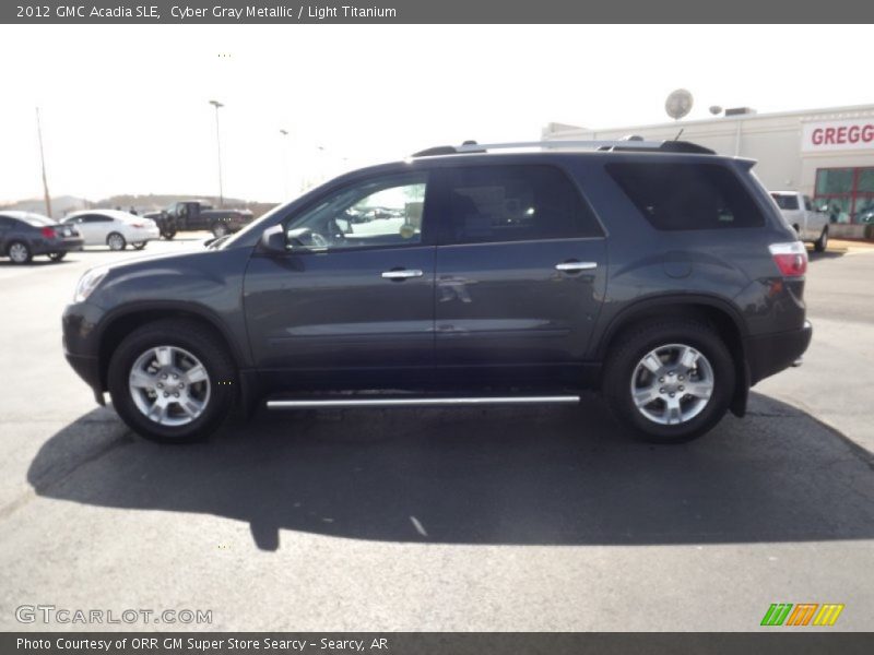 Cyber Gray Metallic / Light Titanium 2012 GMC Acadia SLE