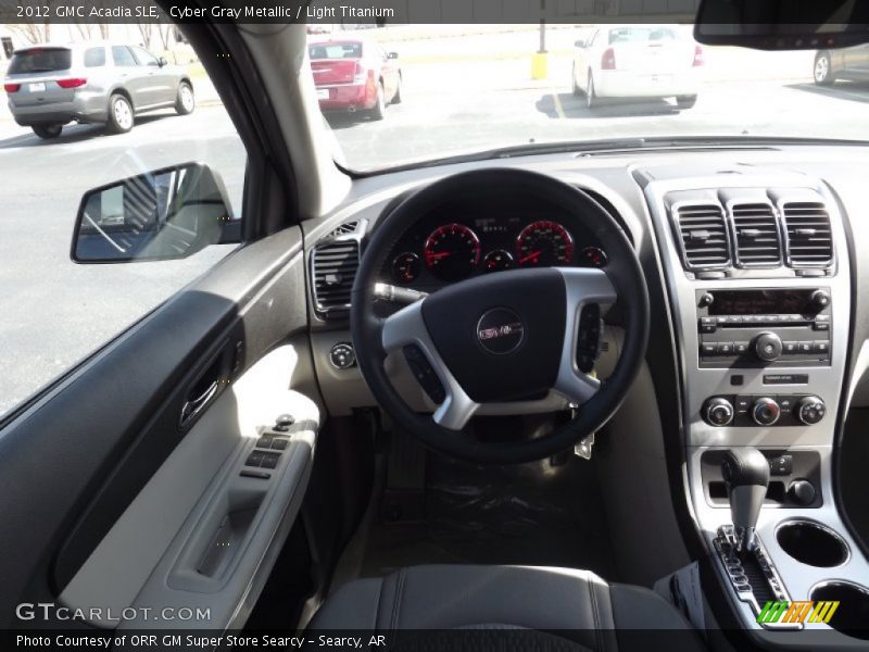 Cyber Gray Metallic / Light Titanium 2012 GMC Acadia SLE