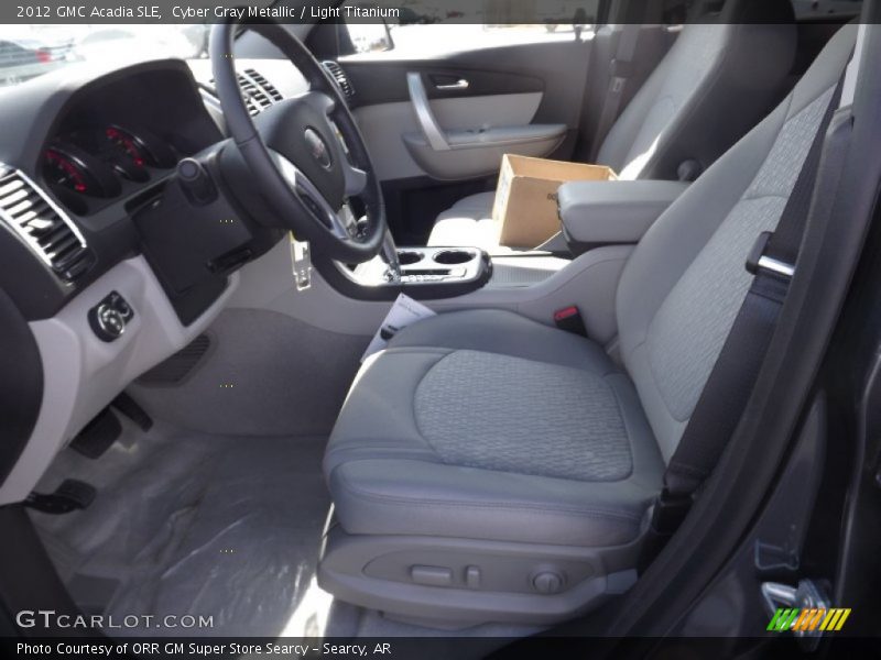 Cyber Gray Metallic / Light Titanium 2012 GMC Acadia SLE