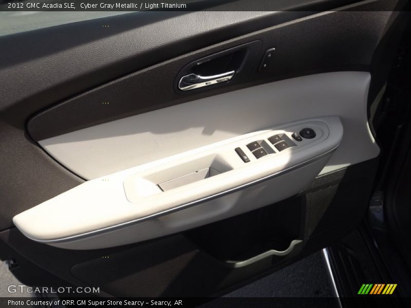 Cyber Gray Metallic / Light Titanium 2012 GMC Acadia SLE