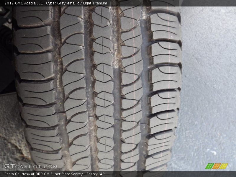 Cyber Gray Metallic / Light Titanium 2012 GMC Acadia SLE