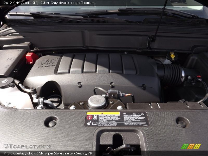 Cyber Gray Metallic / Light Titanium 2012 GMC Acadia SLE