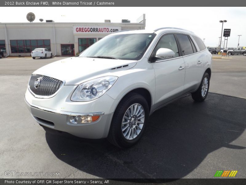 White Diamond Tricoat / Cashmere 2012 Buick Enclave FWD