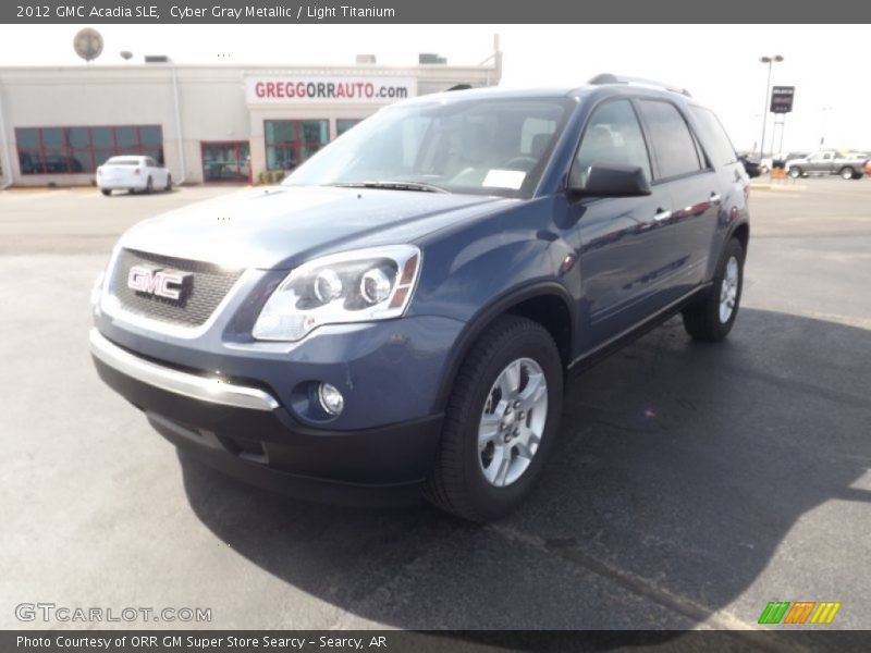 Cyber Gray Metallic / Light Titanium 2012 GMC Acadia SLE