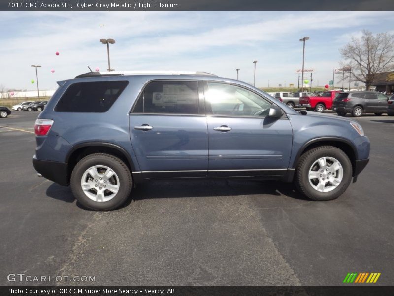Cyber Gray Metallic / Light Titanium 2012 GMC Acadia SLE