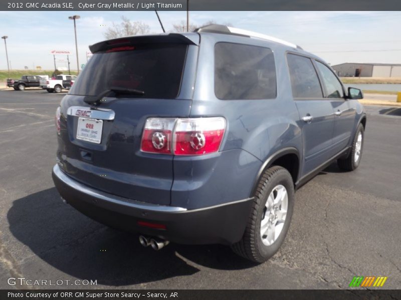 Cyber Gray Metallic / Light Titanium 2012 GMC Acadia SLE