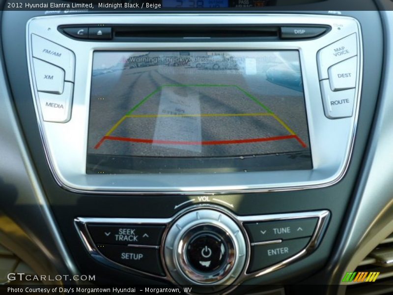 Midnight Black / Beige 2012 Hyundai Elantra Limited