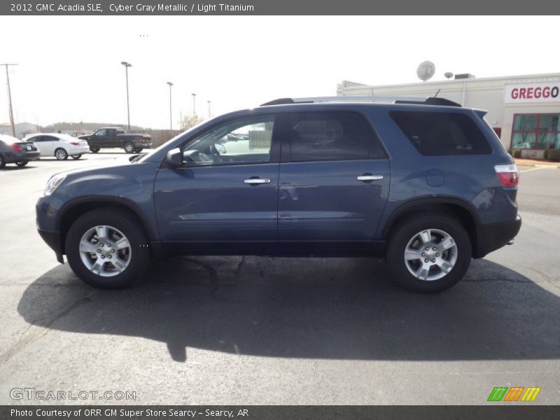 Cyber Gray Metallic / Light Titanium 2012 GMC Acadia SLE