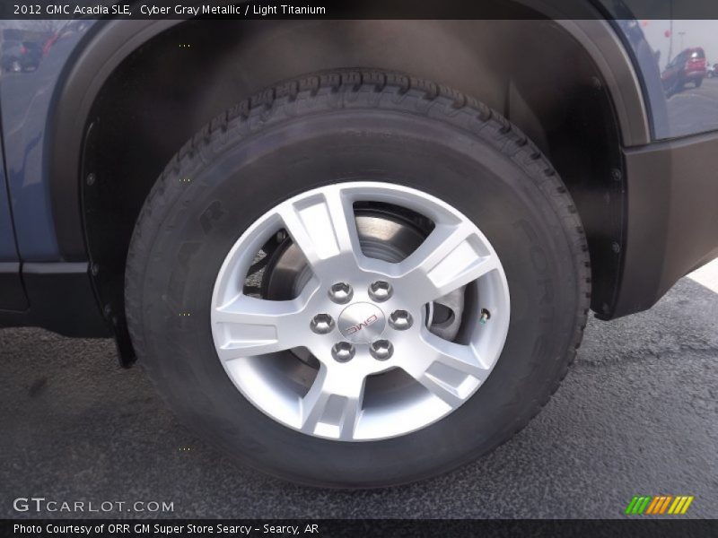 Cyber Gray Metallic / Light Titanium 2012 GMC Acadia SLE