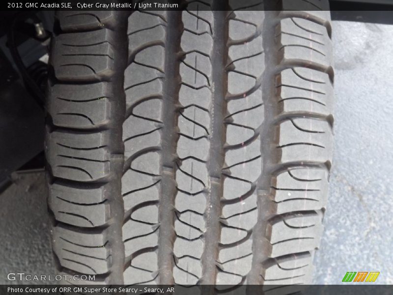 Cyber Gray Metallic / Light Titanium 2012 GMC Acadia SLE