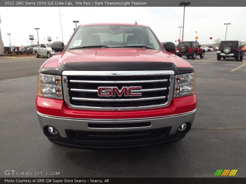 Fire Red / Dark Titanium/Light Titanium 2012 GMC Sierra 1500 SLE Crew Cab