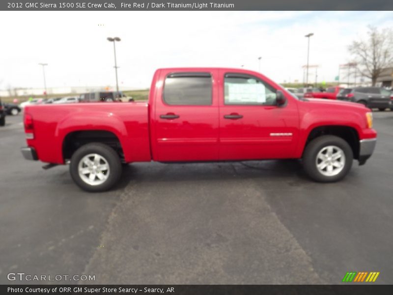 Fire Red / Dark Titanium/Light Titanium 2012 GMC Sierra 1500 SLE Crew Cab