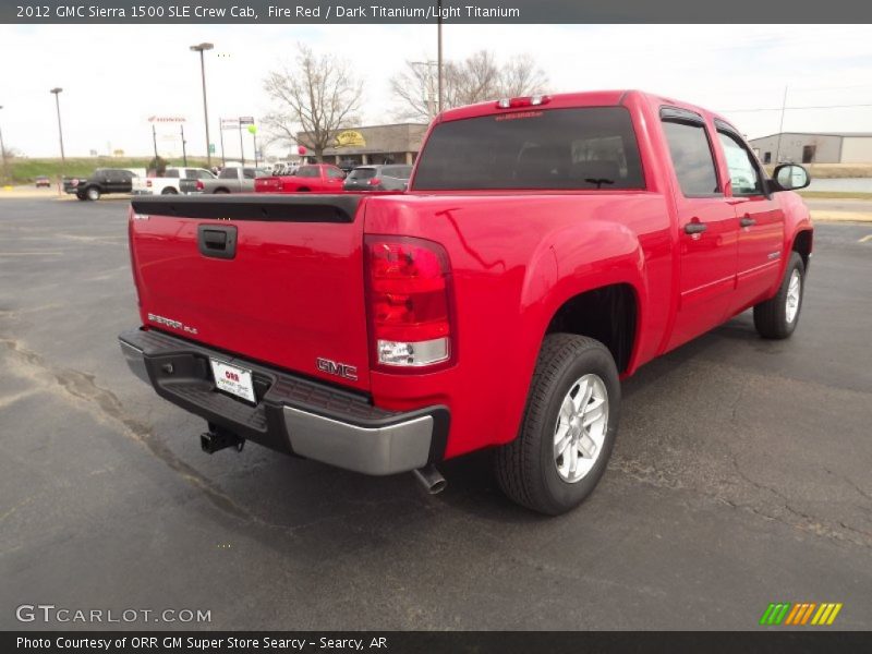 Fire Red / Dark Titanium/Light Titanium 2012 GMC Sierra 1500 SLE Crew Cab