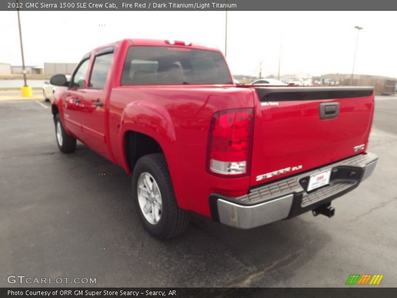 Fire Red / Dark Titanium/Light Titanium 2012 GMC Sierra 1500 SLE Crew Cab