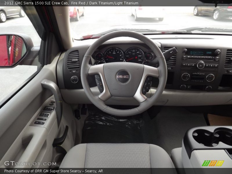 Fire Red / Dark Titanium/Light Titanium 2012 GMC Sierra 1500 SLE Crew Cab
