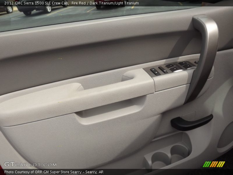Fire Red / Dark Titanium/Light Titanium 2012 GMC Sierra 1500 SLE Crew Cab