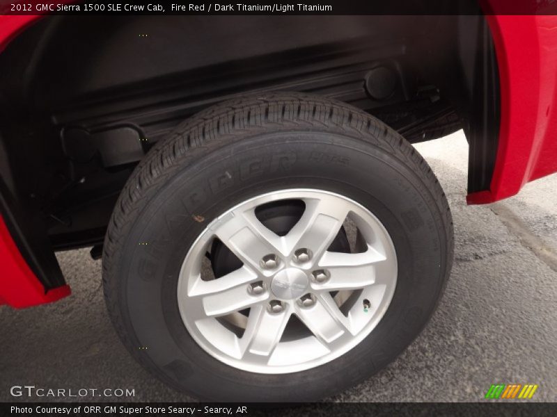 Fire Red / Dark Titanium/Light Titanium 2012 GMC Sierra 1500 SLE Crew Cab