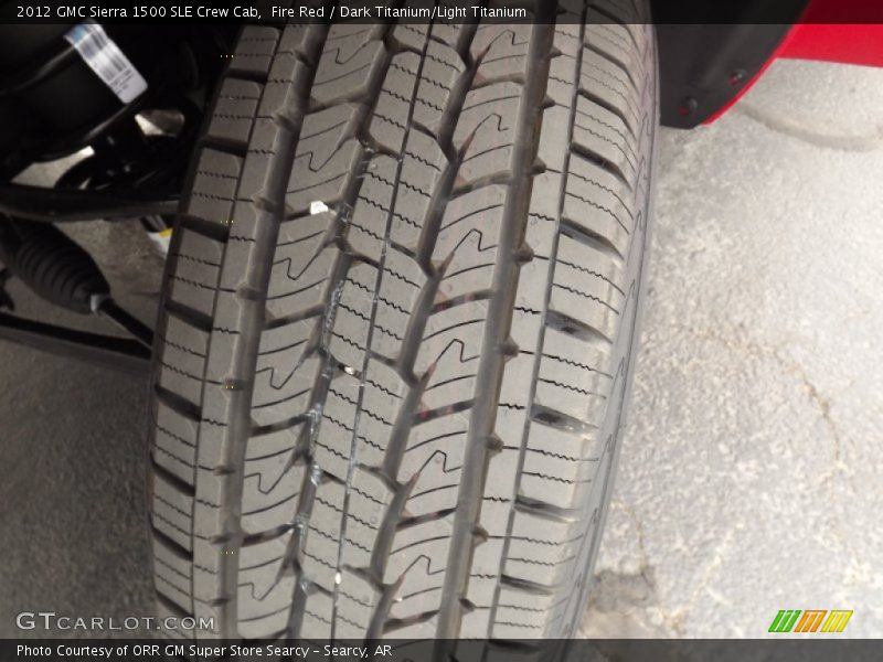 Fire Red / Dark Titanium/Light Titanium 2012 GMC Sierra 1500 SLE Crew Cab