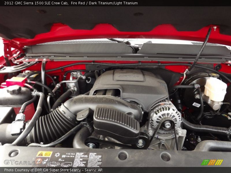 Fire Red / Dark Titanium/Light Titanium 2012 GMC Sierra 1500 SLE Crew Cab