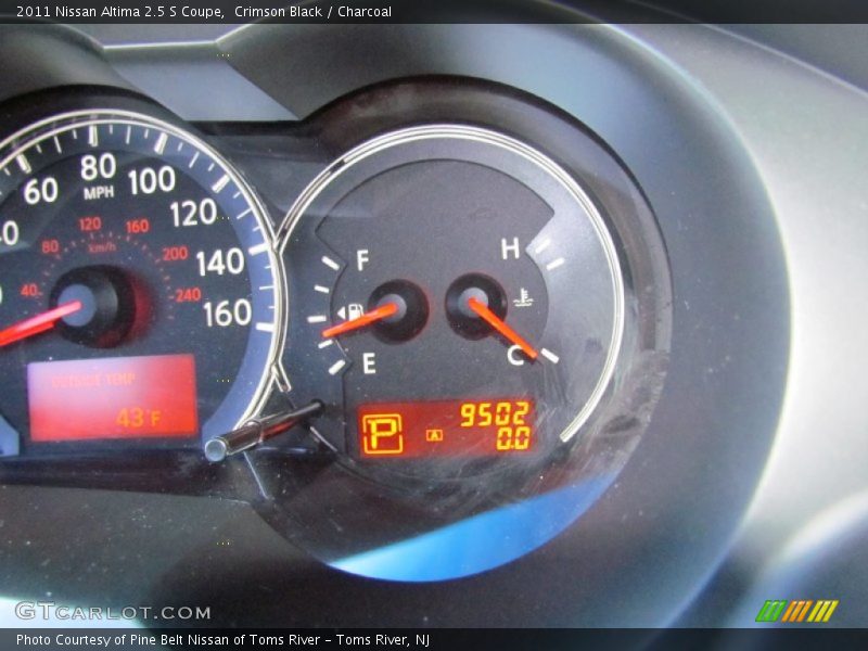 Crimson Black / Charcoal 2011 Nissan Altima 2.5 S Coupe
